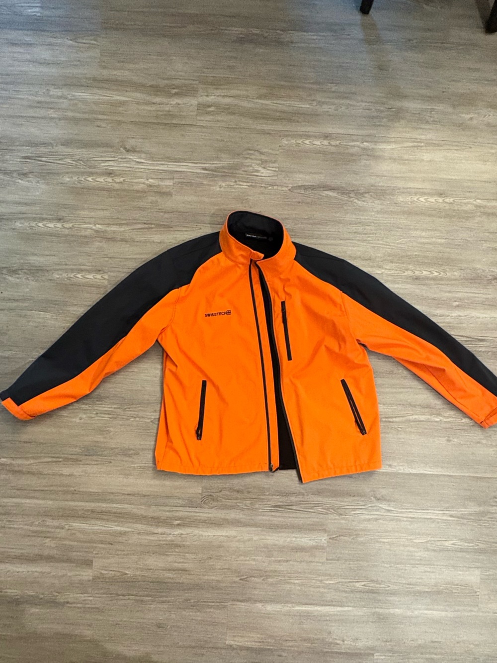 Swiss Tech Orange and Black Men's Jacket